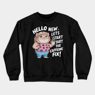 A fun and quirky vector illustration depicting the adorable, chubby Cabybara character Crewneck Sweatshirt